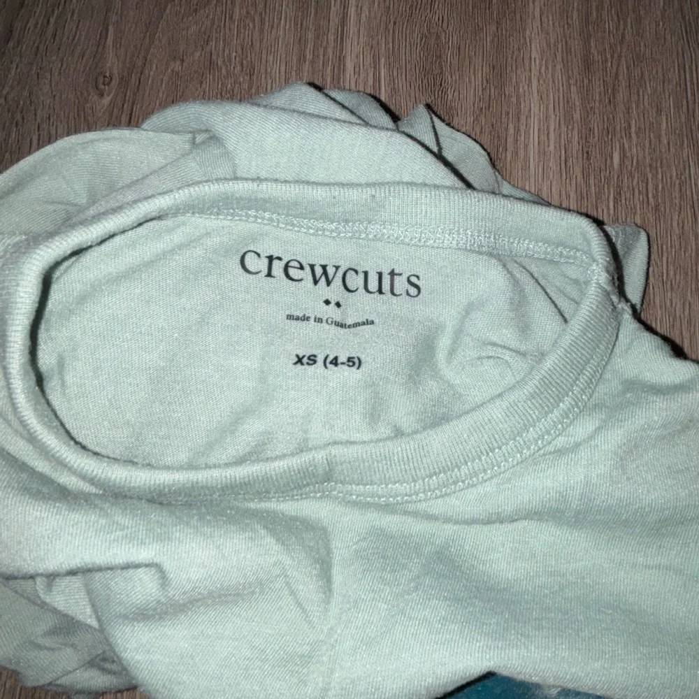 Crewcuts Cream Long Sleeve Tee with Blue 'DUDE' Print